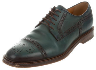 Gucci Leather Brogue Oxfords