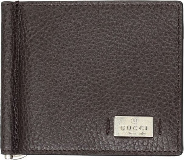 Gucci Logo Plaque Money Clip Wallet