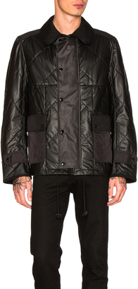 Junya Watanabe Synthetic Leather Quilting Jacket