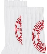 Thumbnail for your product : Burberry Logo Graphic Intarsia Technical Stretch Crew Socks