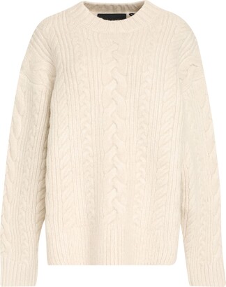 - Save 39% ROTATE BIRGER CHRISTENSEN Wool Crew Neck Long Sleeves Knitwear in Orange White Womens Jumpers and knitwear ROTATE BIRGER CHRISTENSEN Jumpers and knitwear 