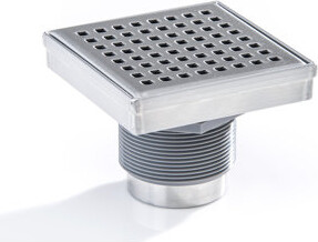 Oatey Square Shower Drain with Square Grate