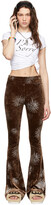 Thumbnail for your product : I'm Sorry by Petra Collins SSENSE Exclusive Brown Flare Devore Lounge Pants
