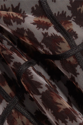 Christopher Kane Leopard-print Stretch-mesh Mini Dress - Leopard print