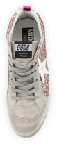 Thumbnail for your product : Golden Goose Glitter Mid-Top Platform Sneaker