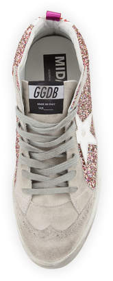 Golden Goose Glitter Mid-Top Platform Sneaker