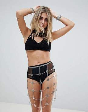 ASOS Design DESIGN Filigree Chain Skirt