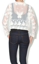 Thumbnail for your product : En Creme Lace Butterfly Cardigan