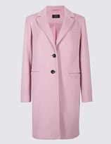 Pink Women's Wool Coats - ShopStyle