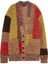 Burberry - Patchwork Wool-blend Cardigan - Yellow