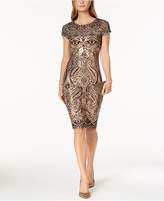 Thumbnail for your product : Betsy & Adam Sequined Sheath Dress