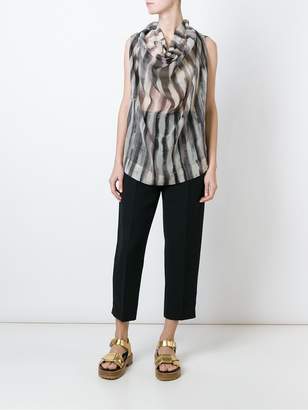 Vivienne Westwood striped cowl neck blouse