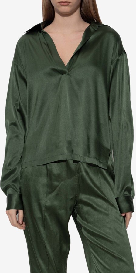 Tom Ford Long-Sleeved Silk Blouse