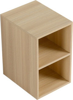 Rebrilliant 12" Wall Mounted Bathroom Storage Shelves, White Oak