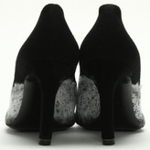 Thumbnail for your product : Nicholas Kirkwood Kim 90 Black Deconstructed Knitted Court Shoes