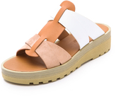 Thumbnail for your product : See by Chloe Multi Strap Micro Sole Slides