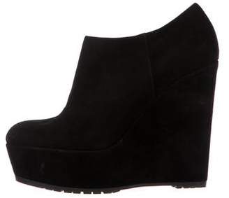Gianvito Rossi Suede Wedge Boots