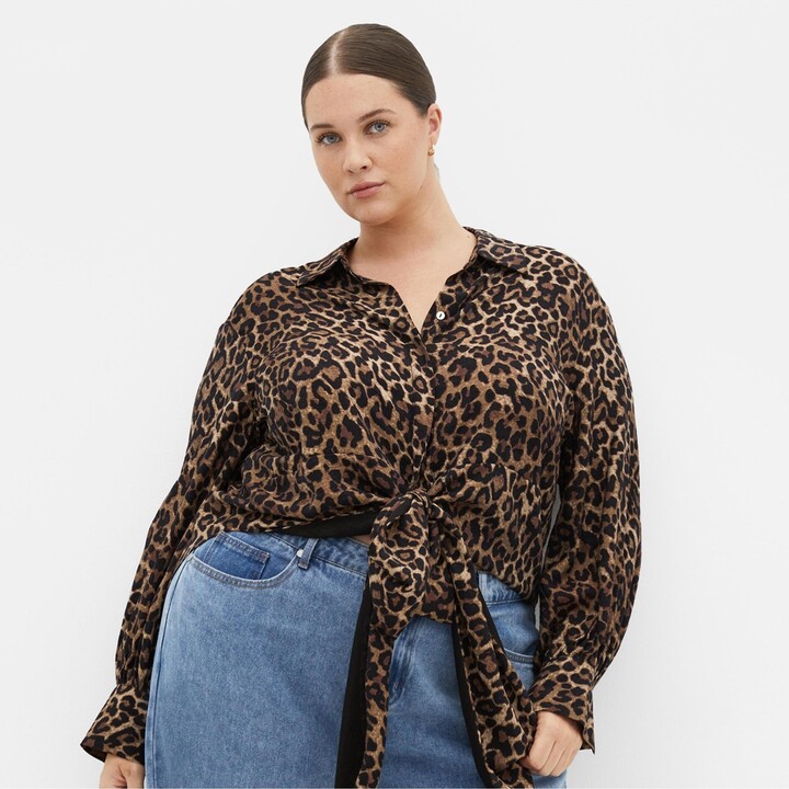 City Chic Plus Size Ellie Print Shirt