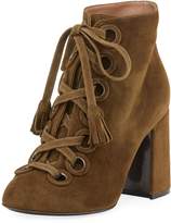 Laurence Dacade Paddle Suede Lace-Up 90mm Bootie