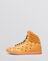 Thumbnail for your product : MCM High Top Sneakers - Logo