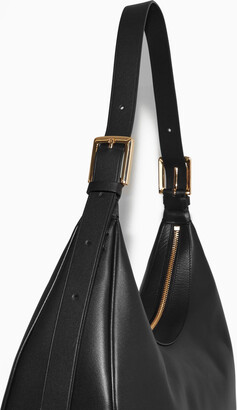 COS Crescent Bag - Leather in Black
