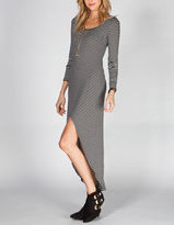 Thumbnail for your product : Full Tilt Open Back Striped Hi Low Maxi Dress