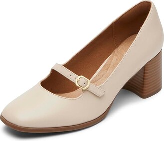 Rockport Violetta Maryjane (Vanilla Leather) High Heels