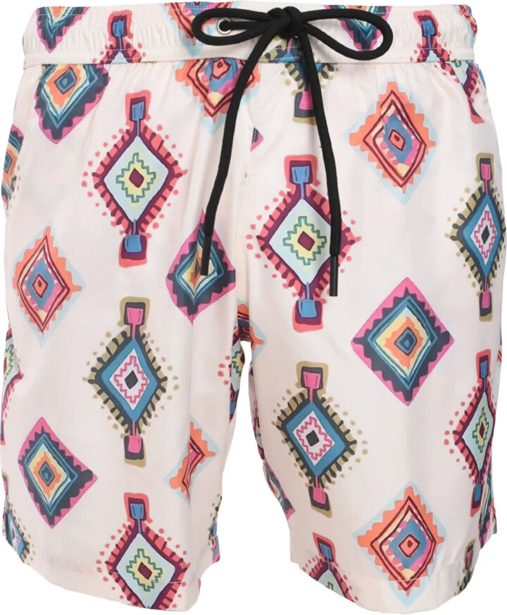 Mauna Kea Geometric-Print Swim Shorts