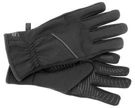 URBAN RESEARCH Ur Powered Men's Ruched Cuff Softshell Faux-Fur Lined Tech Gloves