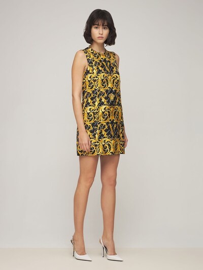 Versace Printed Silk Twill Tunic Dress - ShopStyle
