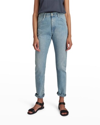 Virginia Straight-Leg Tapered Cropped Jeans
