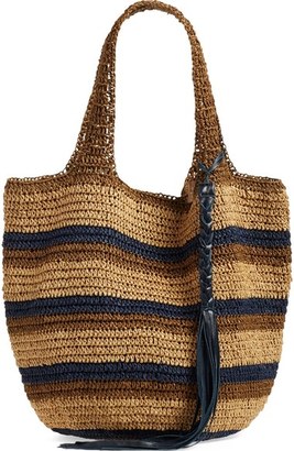 Caslon Stripe Crochet Straw Shoulder Bag - ShopStyle