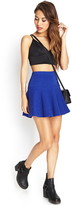 Thumbnail for your product : Forever 21 Textured Zigzag Skater Skirt