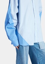 Thumbnail for your product : Peter Do Two-Tone Twisted Oversized Shirt