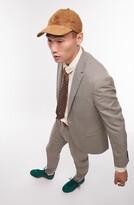 Thumbnail for your product : Topman Check One-Button Skinny Suit Jacket