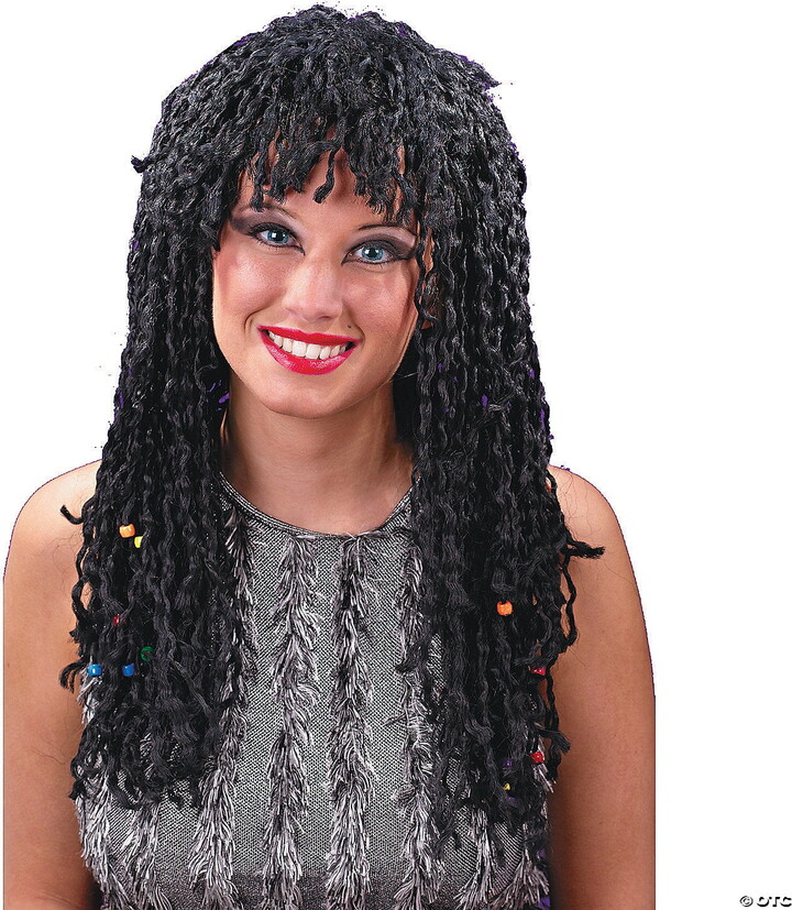 Fun World Beaded Twist Wig Adult Halloween Accessory