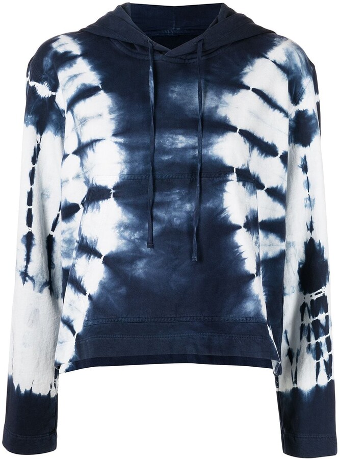 Raquel Allegra Tie Dye-Print Pullover Hoodie ShopStyle