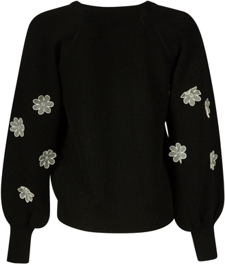 RED Valentino Floral Sleeve Jumper