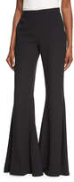 Thumbnail for your product : Rosetta Getty Flat-Front Flare-Leg Trousers, Black