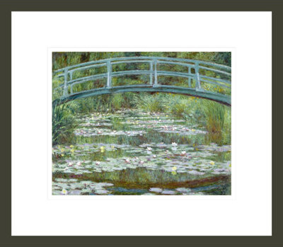 1000Museums The Japanese Footbridge by Claude Monet -Framed Giclee Print