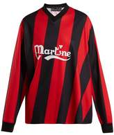 Thumbnail for your product : Martine Rose Long Sleeved Twisted Football Shirt - Womens - Red Stripe