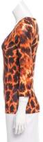 Thumbnail for your product : Just Cavalli Printed Three-Quarter Sleeve Top