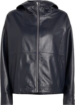 Hooded Leather Jacket 