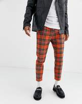 mens orange plaid pants