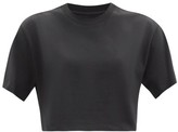 Thumbnail for your product : x karla X Karla - The Baby Cotton Cropped T-shirt - Black
