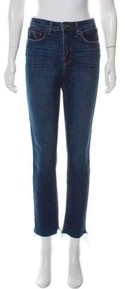 L'Agence Mid-Rise Straight-Leg Jeans w/ Tags