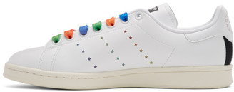 Stella McCartney White and Multicolor adidas Originals Edition Stan Smith Sneakers