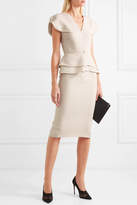 Thumbnail for your product : Roland Mouret Wilder Wool-crepe Peplum Dress