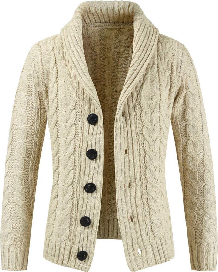 beige shawl cardigan