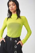 Thumbnail for your product : Cotton On Factorie Long Sleeve Mesh Bodysuit